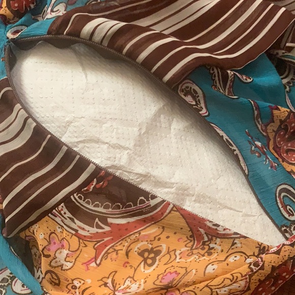 Y2K ANTHROPOLOGIE SUGAR LIPS SHEER PAISLEY BLOUSE TOP BLOUSE BELL SLEEVES BOHO - Picture 9 of 13